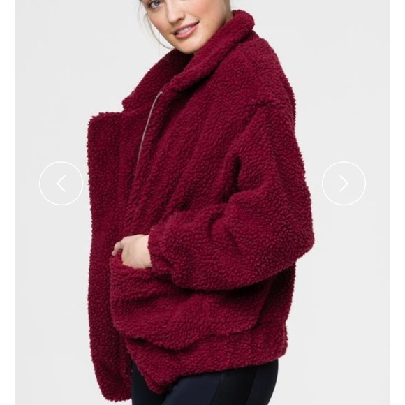 Onzie Jackets & Blazers - Onzie Teddy Jacket Burgundy small